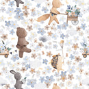 Decorativo Animales Acuarela Fauna Trabajando