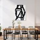 Cuadro Decorativo Abstracto, Barras Negras