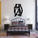 Cuadro Decorativo Abstracto, Barras Negras