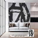 Cuadro Decorativo Abstracto, Barras Negras