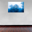 Cuadro Decorativo Abstracto, Árboles azules
