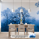 Decorativo Abstracto, Árboles azules