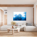 Cuadro Decorativo Abstracto, Árboles azules