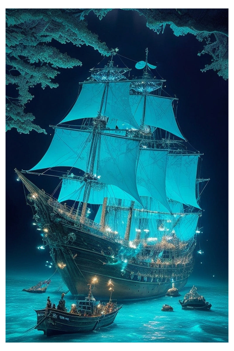 Cuadro Decorativo Fantasía, Barco Pirata