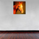 Cuadro Decorativo Abstracto, Caballo cálido