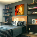 Cuadro Decorativo Abstracto, Caballo cálido