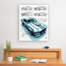 Cuadro Decorativo Drove Car 4
