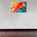 Cuadro Decorativo Abstracto, Colorido lineal