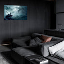 Cuadro Decorativo Fantasía, Dragón azul