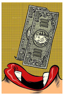 Cuadro Decorativo Pop Art, Eating Cash