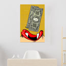 Cuadro Decorativo Pop Art, Eating Cash