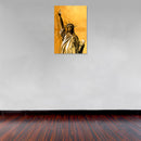 Cuadro Decorativo Especial Golden, Estatua de la Libertad Gold