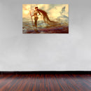 Cuadro Decorativo Fantasía, Woman and Dragon