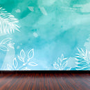Decorativo Floral fondo azul