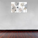 Cuadro Decorativo Abstracto, Flores Lineales