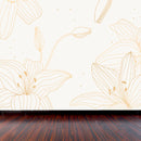Decorativo Flores lineales amarillas