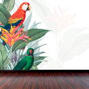 Decorativo Guacamayas tropical cuadrado