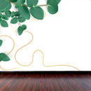 Decorativo Hojas verdes esquinadas