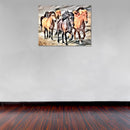 Cuadro Decorativo Abstracto, Horses