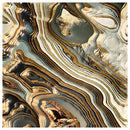 Cuadro Decorativo Abstracto, Líneas Golden