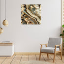 Cuadro Decorativo Abstracto, Líneas Golden