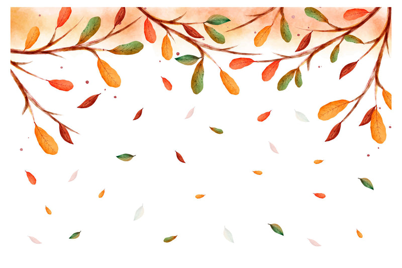 Decorativo Lluvia con hojas de colores