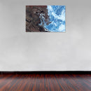 Cuadro Decorativo Abstracto, Mar y Tierra