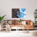 Cuadro Decorativo Abstracto, Mar y Tierra