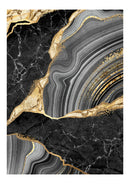 Cuadro Decorativo, Especial Golden Marmoleado Negro