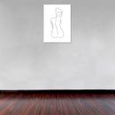 Cuadro Decorativo Abstracto, Mujer Lineal