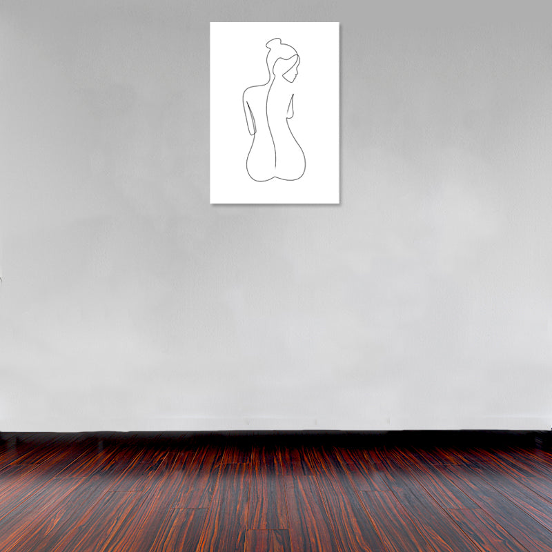 Cuadro Decorativo Abstracto, Mujer Lineal