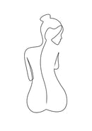 Cuadro Decorativo Abstracto, Mujer Lineal