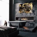 Cuadro Decorativo Especial Golden, Oro y negro