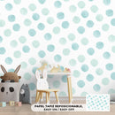 Decorativo Patrones, Bolitas Azul Aqua