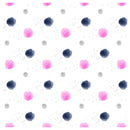 Decorativo Patrones, Bolitas Rosas con Negro