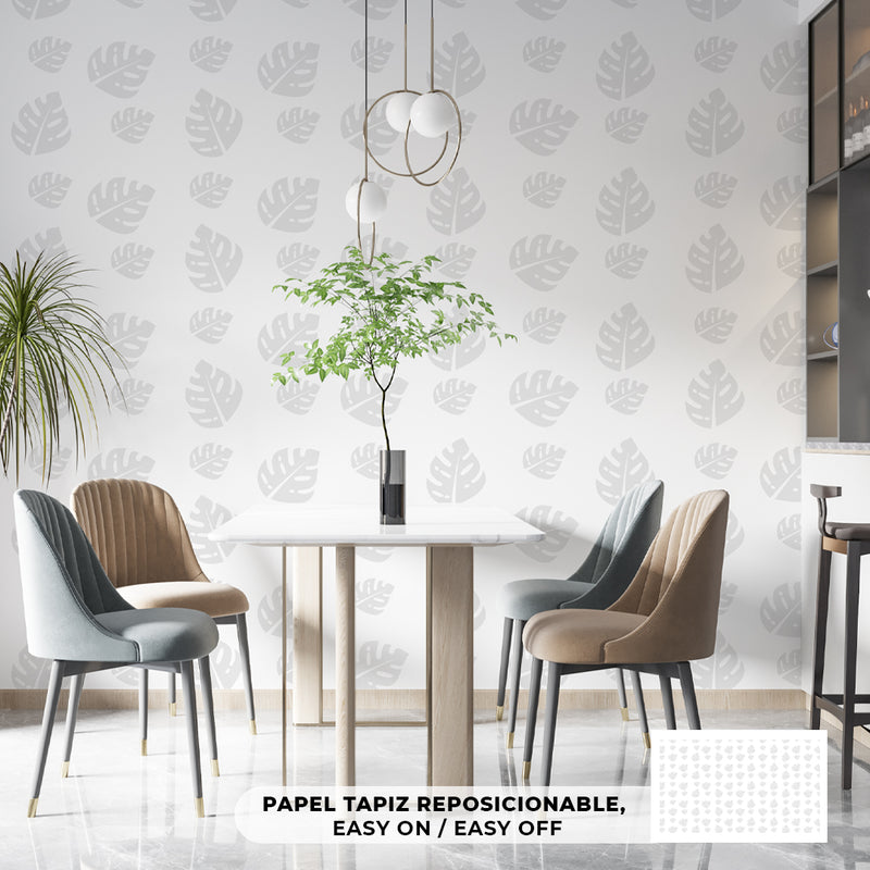 Decorativo Patrones, Hojas Grandes Gris