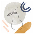 Cuadro Decorativo Abstracto, Pera Cocina