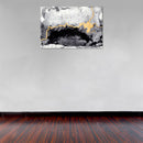 Cuadro Decorativo Abstracto, Plata Onix