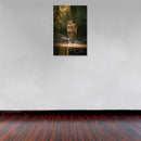 Cuadro Decorativo Animales, Puma en el río