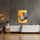 Cuadro Decorativo Especial Golden, Rinoceronte