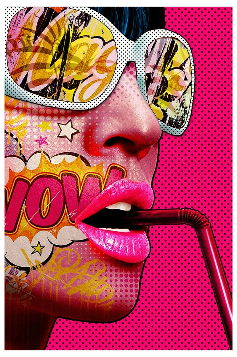 Cuadro Decorativo Pop Art, Face Wow