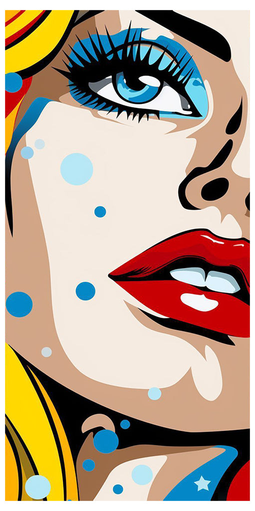 Cuadro Decorativo Pop Art, Sombras Azules