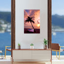 Cuadro Decorativo Verano, Sunset palmera