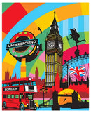 Cuadro Decorativo Pop Art, Underground Colors