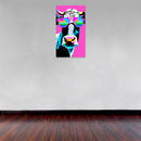 Cuadro Decorativo Pop Art, Cow Pink