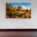 Cuadro Decorativo Paisaje flores multicolores