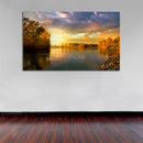 Cuadro Decorativo Paisaje, Atardecer sobre el río