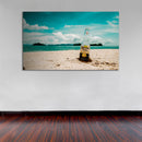 Cuadro Decorativo, Cerveza en la playa