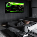 Cuadro Decorativo Mercedez Benz clásico verde