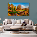 Cuadro Decorativo Paisaje flores multicolores